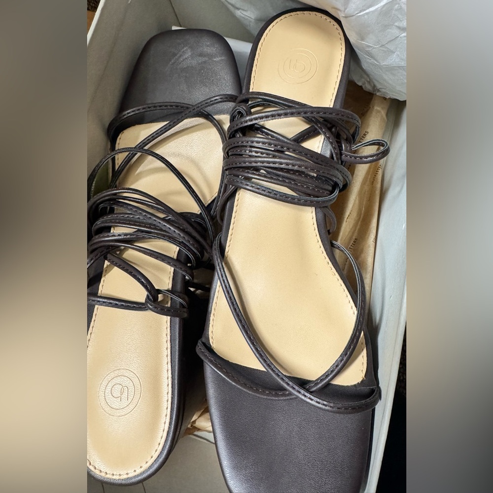 Urban Outfitters Black Strappy Sandals
